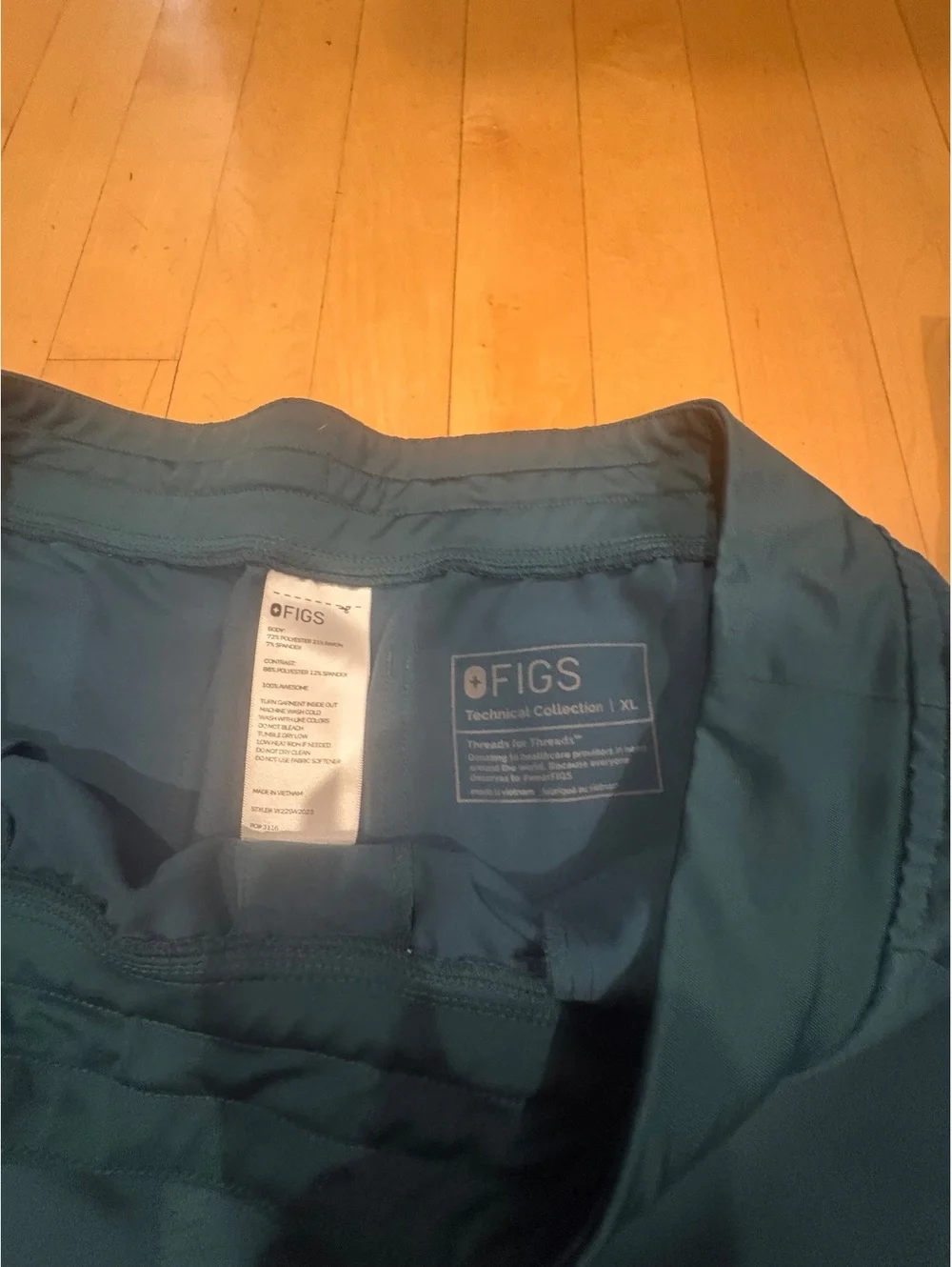 FIGS Technical Collection XL Scrub Pants in Teal